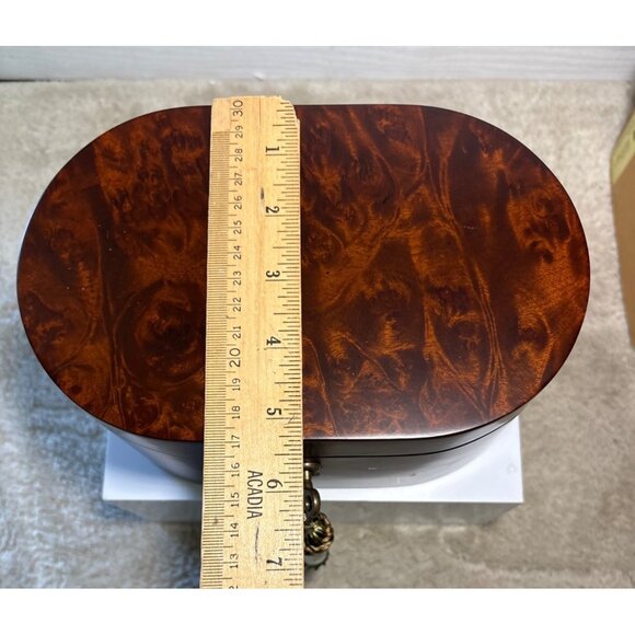 Bombay Wooden Locking Box Watch Jewelry Valet Classic New - Picture 6 of 13
